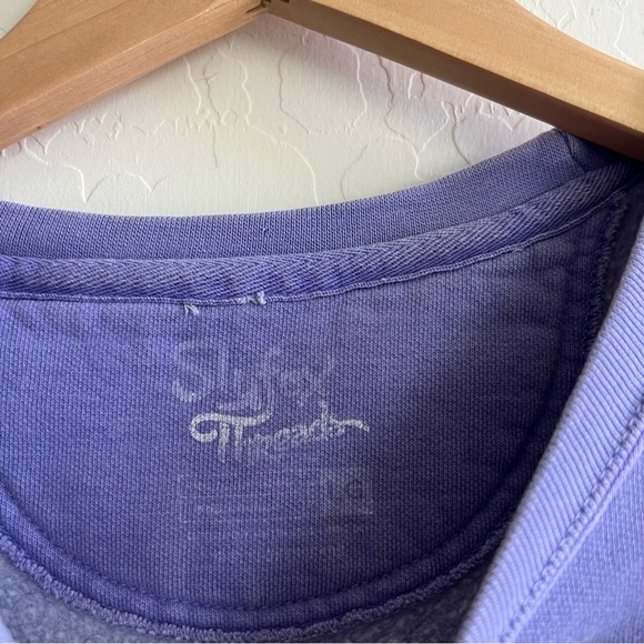 SlyFox Threads Purple Cropped Rolling Stones “Cool Mom” Crewneck - Picture 5 of 5